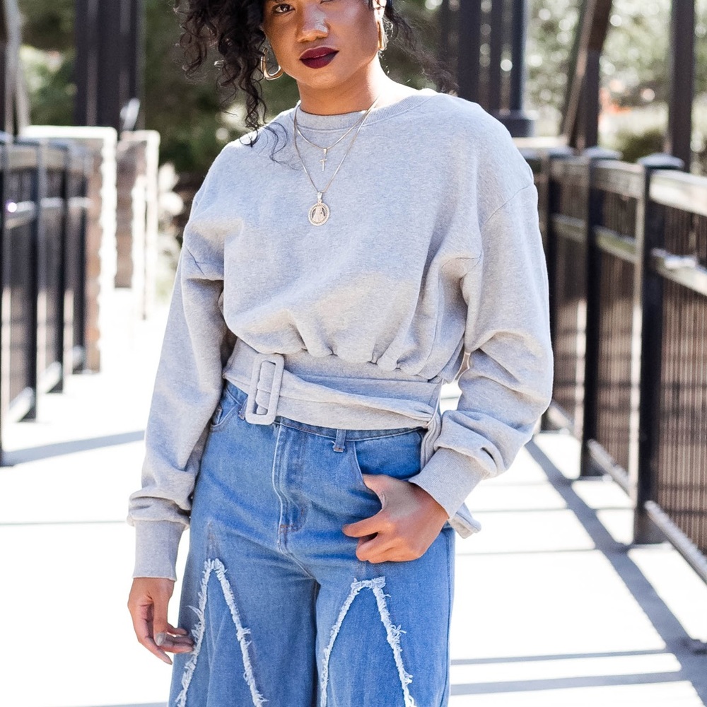 Belted Sweater